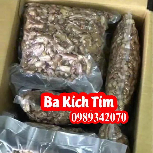 Ba kích Tím (loại tươi Nguyên củ) và ba kích khô loại 1