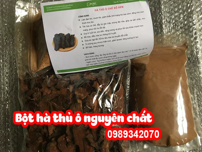 Hà thủ ô đỏ rừng Hòa Bình loại nguyên củ (do)