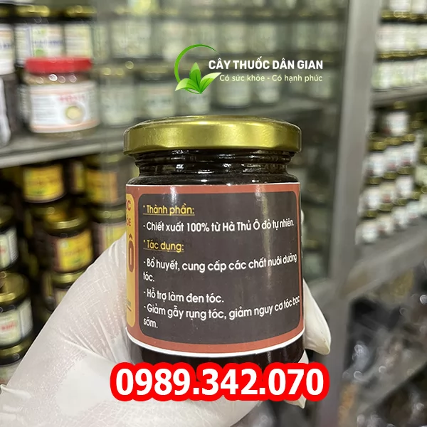 Cao Hà Thủ Ô Đỏ (100gr) Nguyên chất 100% hỗ trợ đen tóc đẹp da, giảm bạc tóc, bổ huyết, giảm đau đầu, rụng tóc, dễ ngủ…